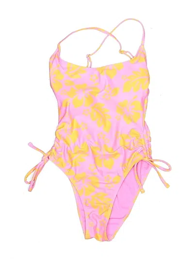 Pre-owned Assorted Brands One Piece Swimsuit In Pink
