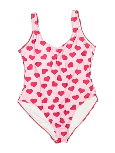 Pre-owned Assorted Brands One Piece Swimsuit In Pink