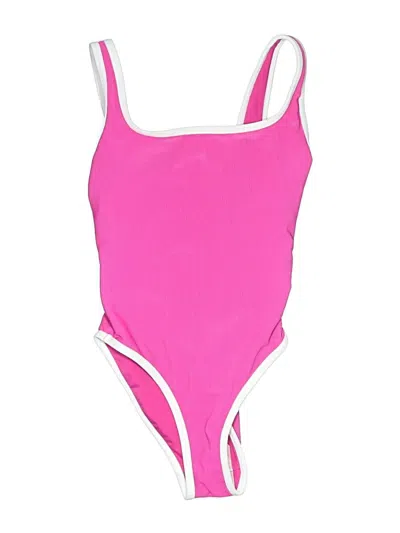 Pre-owned Assorted Brands One Piece Swimsuit In Pink