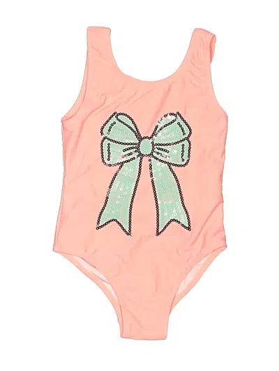 Pre-owned Assorted Brands Kids' One Piece Swimsuit In Pink
