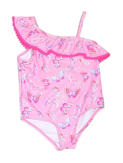 Pre-owned Assorted Brands Kids' One Piece Swimsuit In Pink