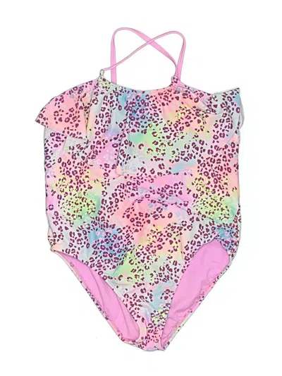 Pre-owned Assorted Brands Kids' One Piece Swimsuit In Pink