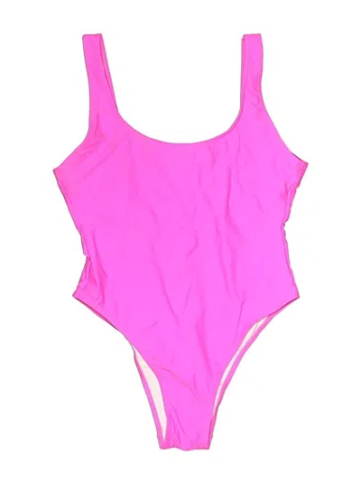 Pre-owned Assorted Brands One Piece Swimsuit In Pink