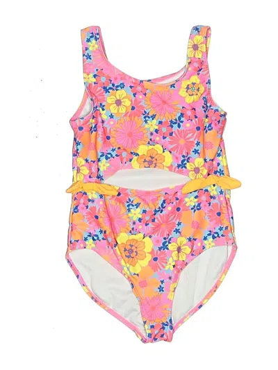 Pre-owned Assorted Brands Kids' One Piece Swimsuit In Pink