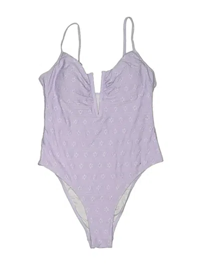 Pre-owned Assorted Brands One Piece Swimsuit In Purple