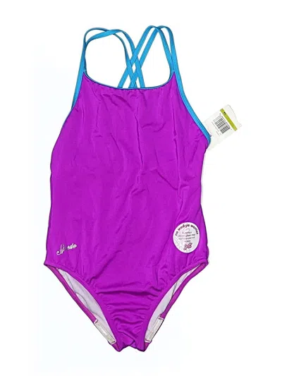 Pre-owned Assorted Brands One Piece Swimsuit In Purple