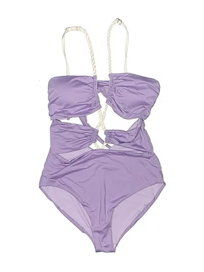 Pre-owned Assorted Brands One Piece Swimsuit In Purple