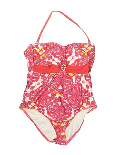 Pre-owned Assorted Brands One Piece Swimsuit In Red