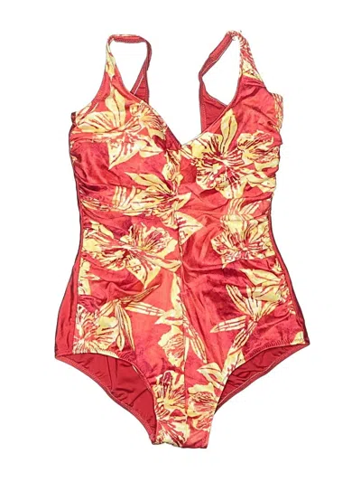 Pre-owned Assorted Brands One Piece Swimsuit In Red