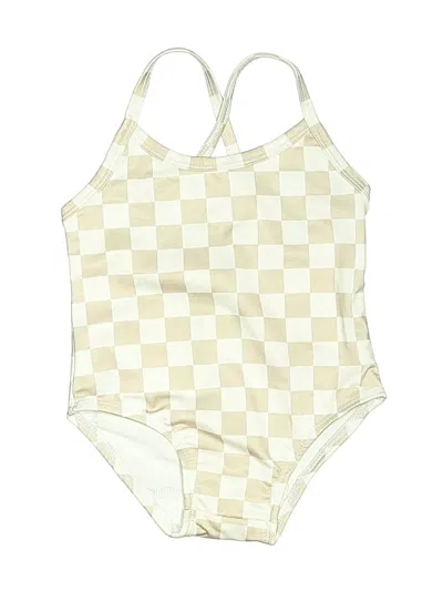 Pre-owned Assorted Brands Kids' One Piece Swimsuit In White