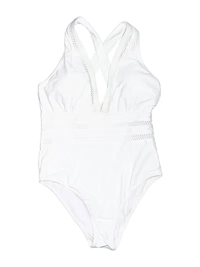 Assorted Brands One Piece Swimsuit In White
