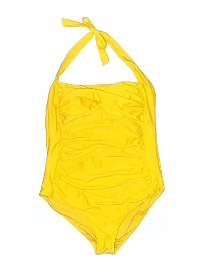 Pre-owned Assorted Brands One Piece Swimsuit In Yellow