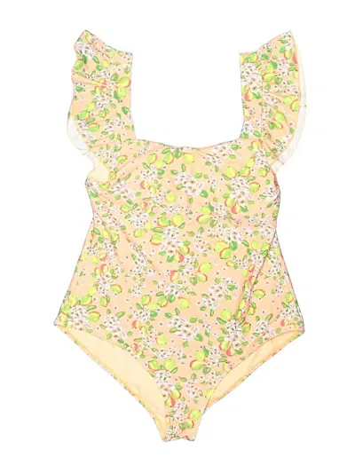 Pre-owned Assorted Brands One Piece Swimsuit In Yellow