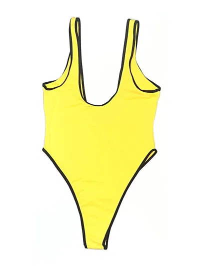 Pre-owned Assorted Brands One Piece Swimsuit In Yellow