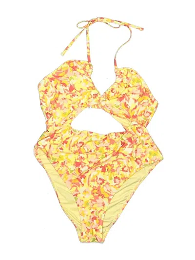 Assorted Brands One Piece Swimsuit In Yellow
