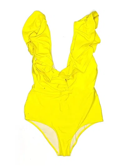 Pre-owned Assorted Brands One Piece Swimsuit In Yellow