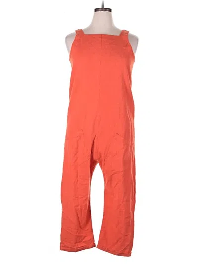 Pre-owned Assorted Brands Overalls In Orange