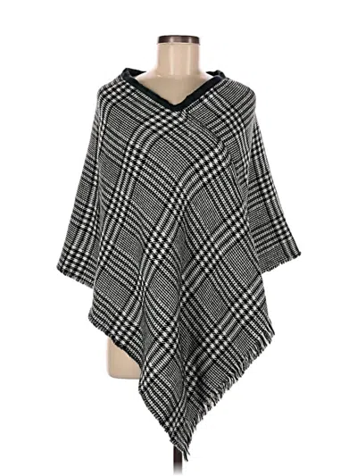 Pre-owned Assorted Brands Poncho In Black