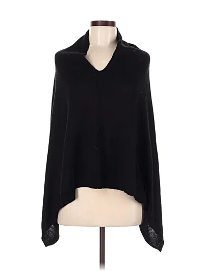 Pre-owned Assorted Brands Poncho In Black