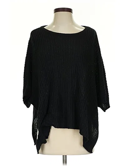 Pre-owned Assorted Brands Poncho In Black