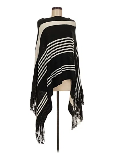 Pre-owned Assorted Brands Poncho In Black