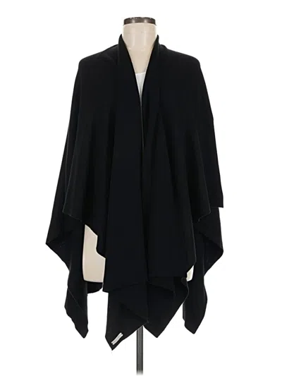 Pre-owned Assorted Brands Poncho In Black