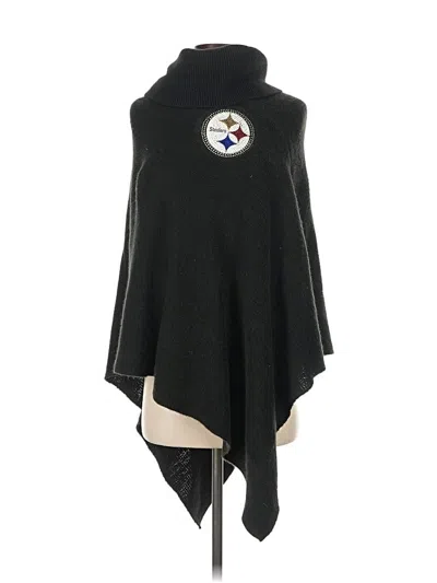 Pre-owned Assorted Brands Poncho In Black