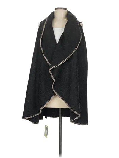 Pre-owned Assorted Brands Poncho In Black