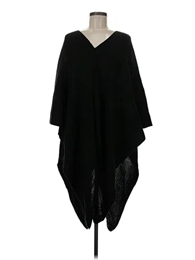 Pre-owned Assorted Brands Poncho In Black