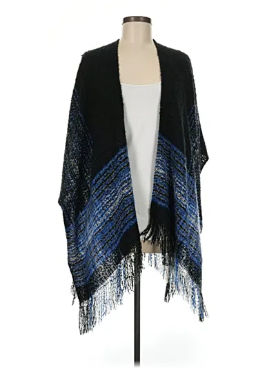 Pre-owned Assorted Brands Poncho In Black