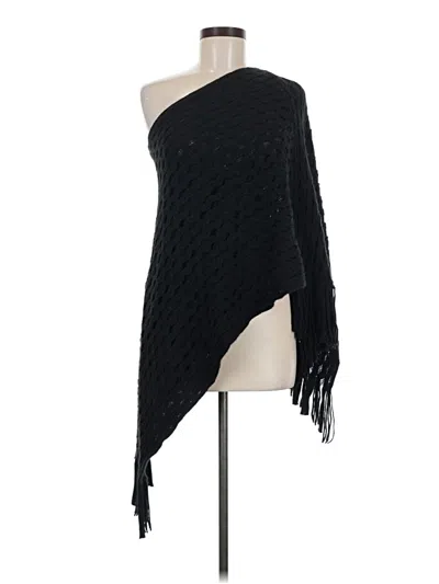 Pre-owned Assorted Brands Poncho In Black