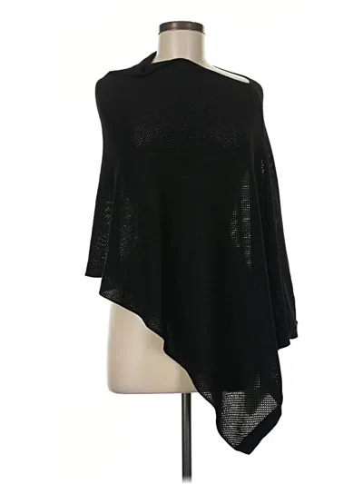 Pre-owned Assorted Brands Poncho In Black
