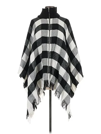Pre-owned Assorted Brands Poncho In Black