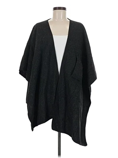 Pre-owned Assorted Brands Poncho In Black