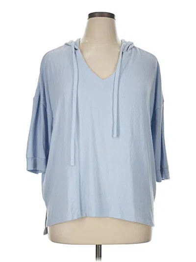 Pre-owned Assorted Brands Poncho In Blue