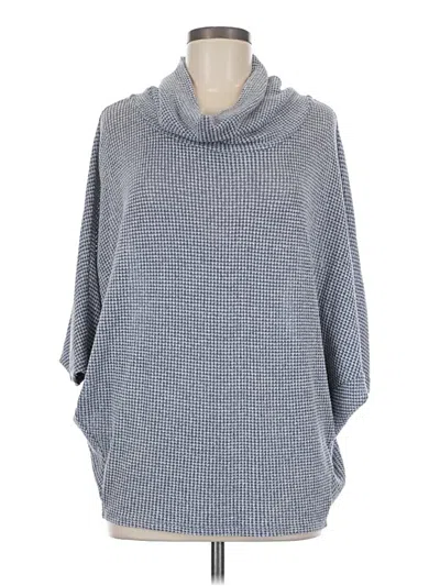 Pre-owned Assorted Brands Poncho In Blue