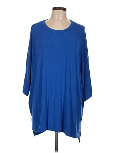Pre-owned Assorted Brands Poncho In Blue
