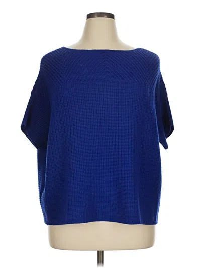 Pre-owned Assorted Brands Poncho In Blue
