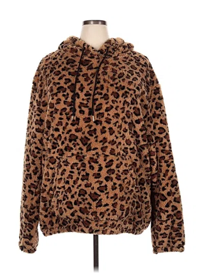 Pre-owned Assorted Brands Poncho In Brown