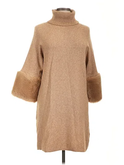 Pre-owned Assorted Brands Poncho In Brown