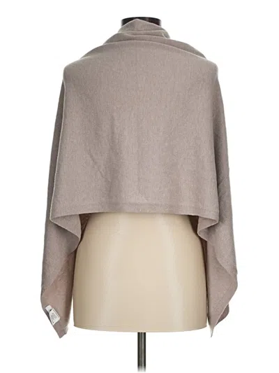 Pre-owned Assorted Brands Poncho In Brown