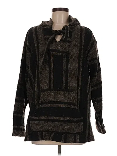Pre-owned Assorted Brands Poncho In Brown