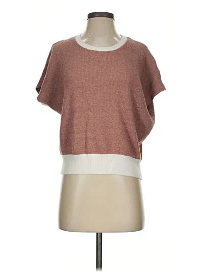 Pre-owned Assorted Brands Poncho In Brown