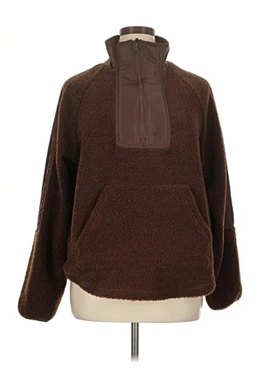 Pre-owned Assorted Brands Poncho In Brown