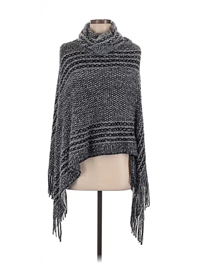 Pre-owned Assorted Brands Poncho In Gray