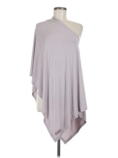 Pre-owned Assorted Brands Poncho In Gray