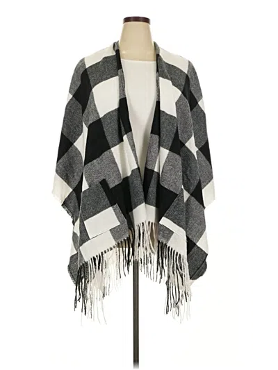 Pre-owned Assorted Brands Poncho In Gray
