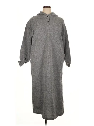 Pre-owned Assorted Brands Poncho In Gray