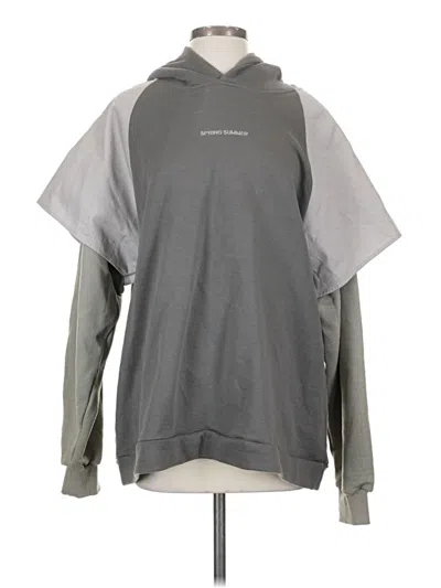 Pre-owned Assorted Brands Poncho In Gray