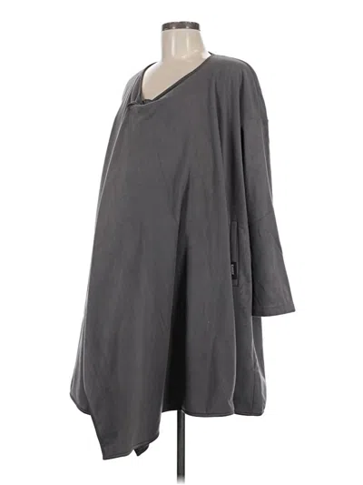 Pre-owned Assorted Brands Poncho In Gray